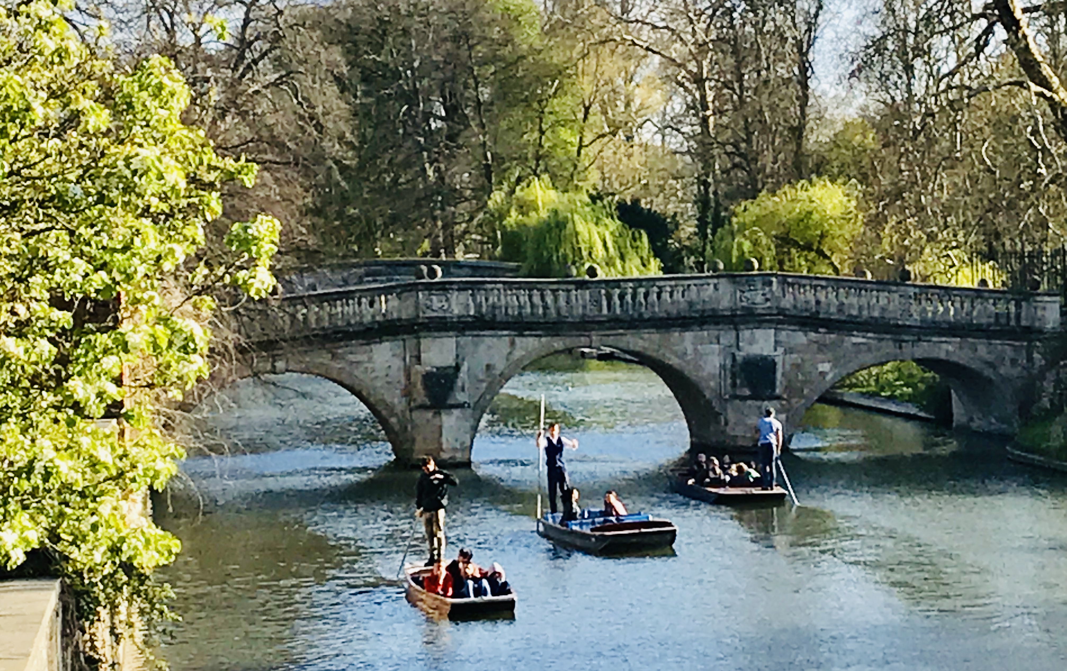 Clare Bridge and punting